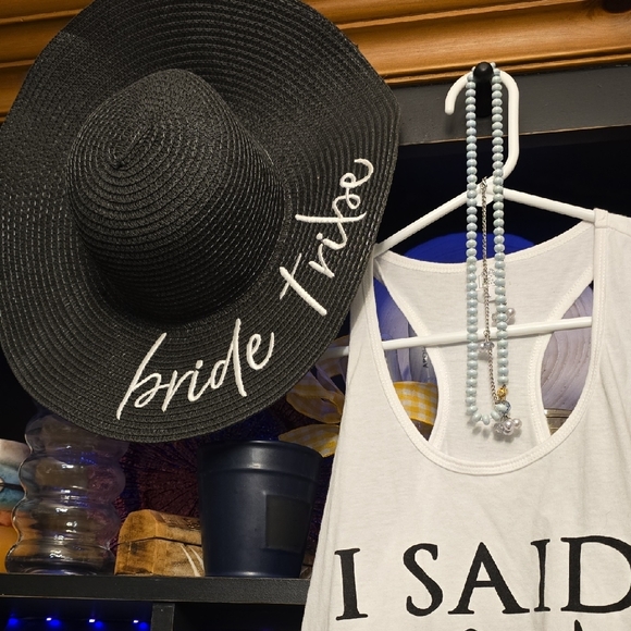 Engagment/Bridal Bundle! Tank, Tee, Sun Hat,Hand Bag, Jewelry Set. All Included!